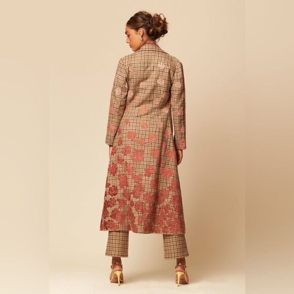 La Fuori Autumn Rose Trench Coat - Picture 2 of 7